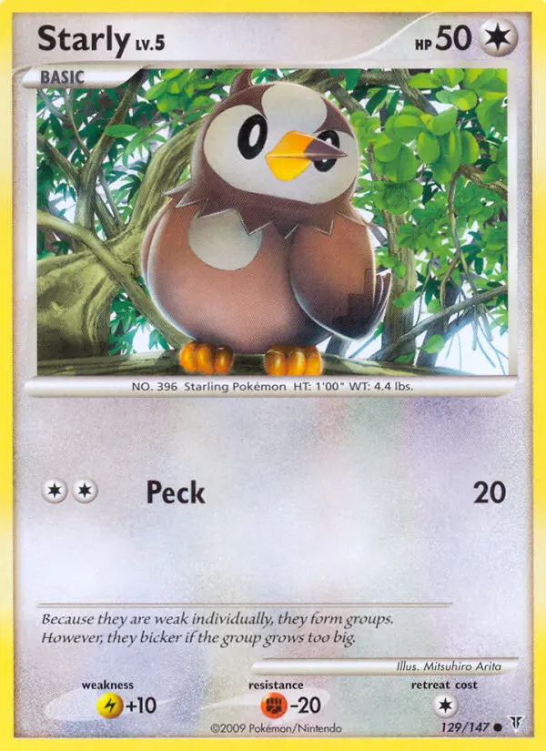 Starly, Pokémon card