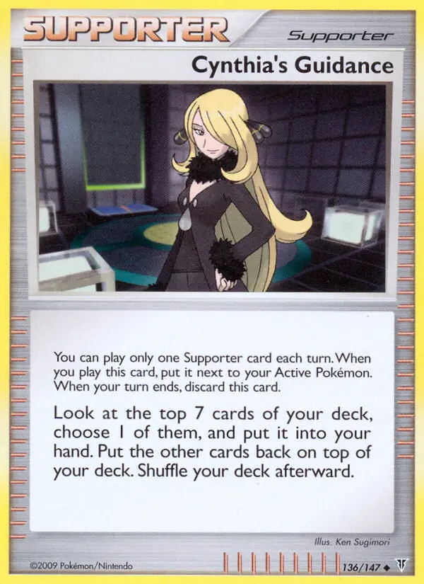 Cynthia's Guidance, Pokémon card