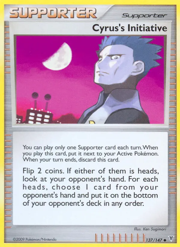 Cyrus's Initiative, Pokémon card