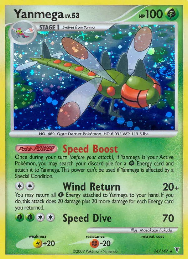 Yanmega, Pokémon card
