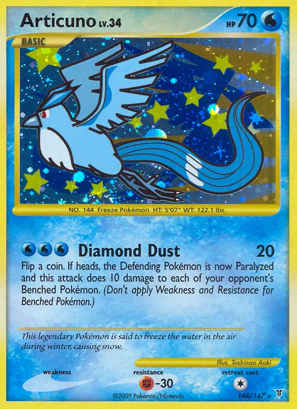 Articuno, Pokémon card