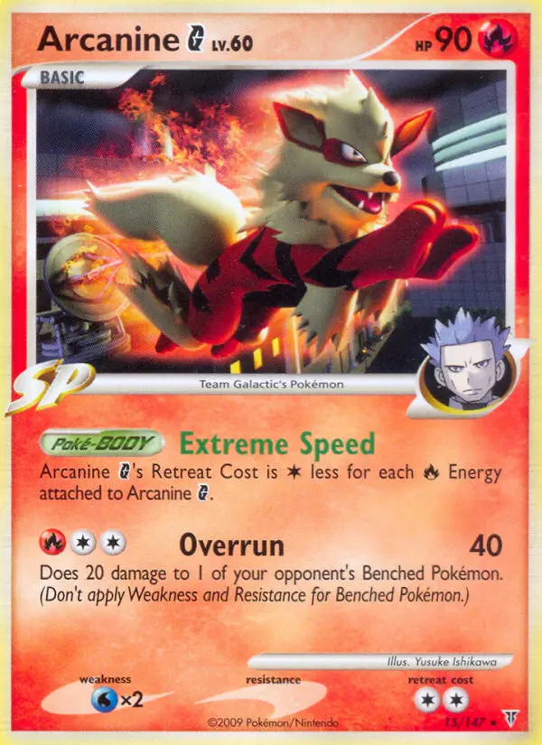 Arcanine G, Pokémon card