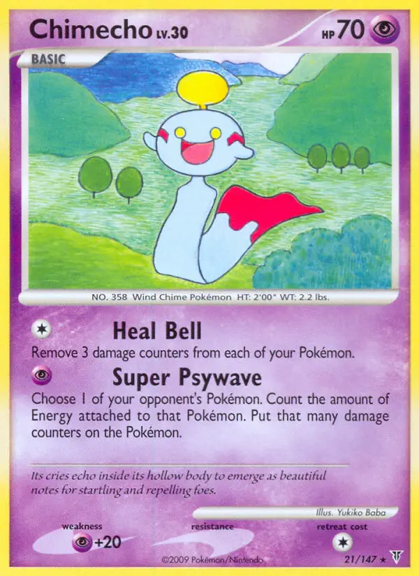 Chimecho, Pokémon card