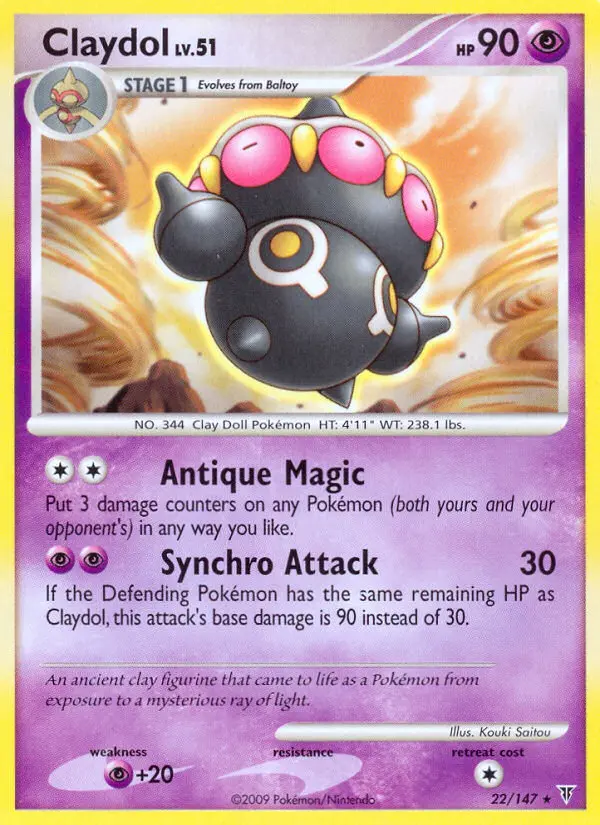 Claydol, Pokémon card