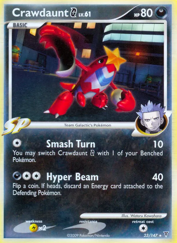 Crawdaunt G, Pokémon card