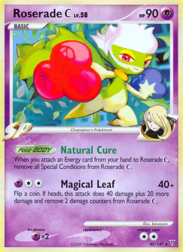 Roserade C, Pokémon card