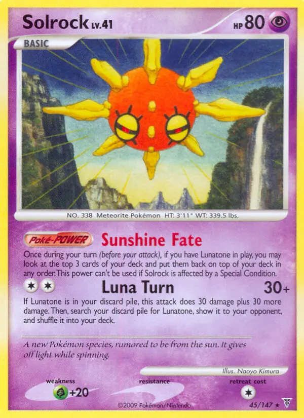 Solrock, Pokémon card
