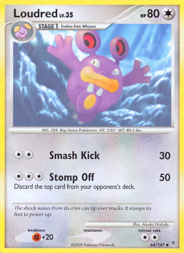 Loudred, Pokémon card