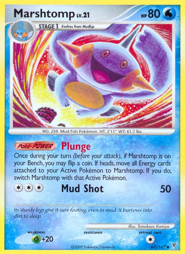 Marshtomp, Pokémon card