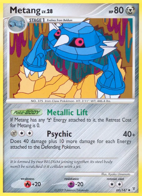 Metang, Pokémon card