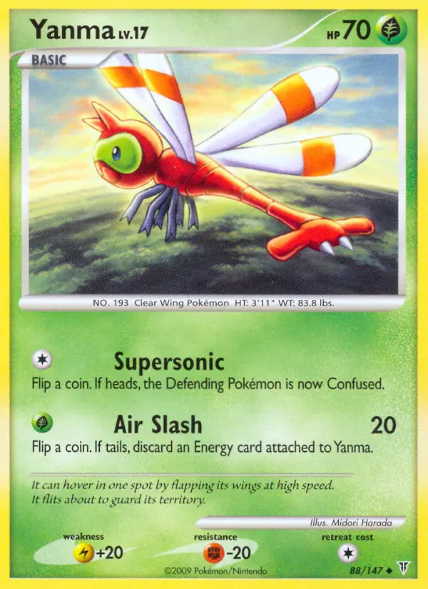 Yanma, Pokémon card