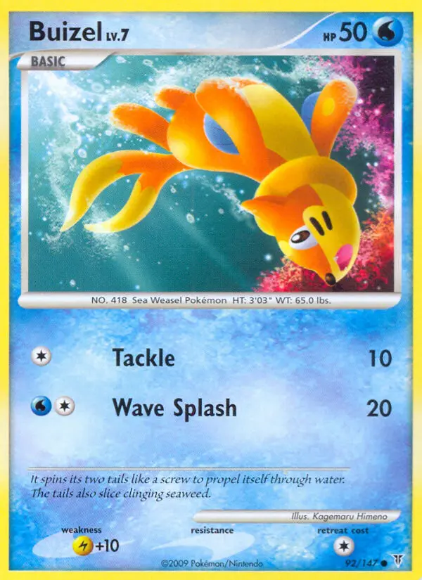 Buizel, Pokémon card