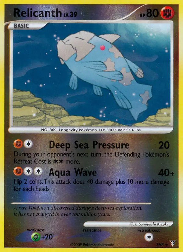 Relicanth, Pokémon card