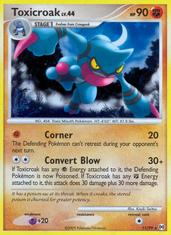 Toxicroak, Pokémon card