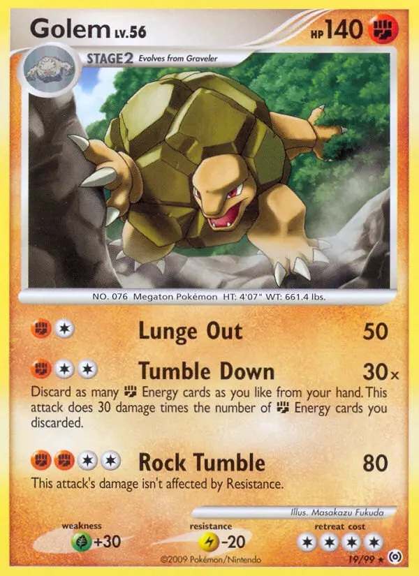 Golem, Pokémon card