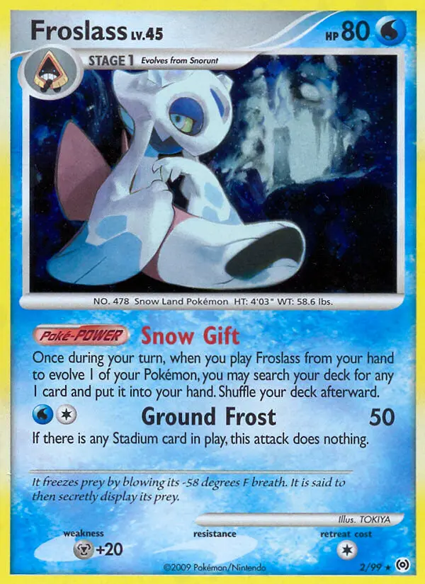 Froslass, Pokémon card