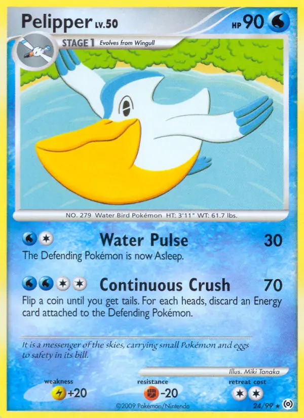 Pelipper, Pokémon card