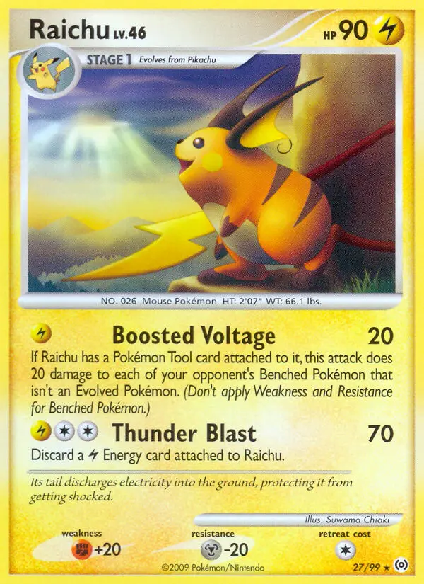 Raichu, Pokémon card