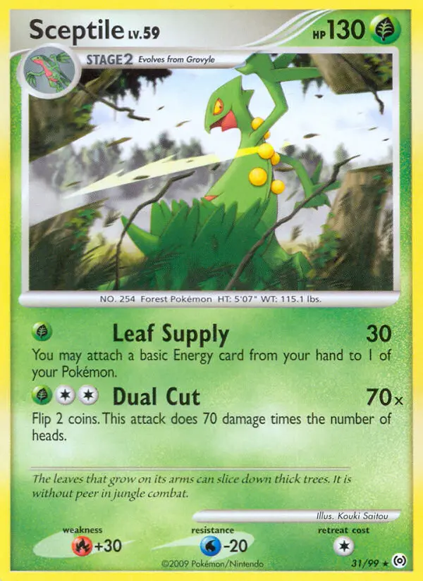 Sceptile, Pokémon card