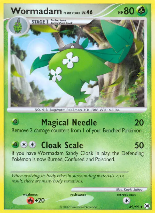 Wormadam Plant Cloak, Pokémon card