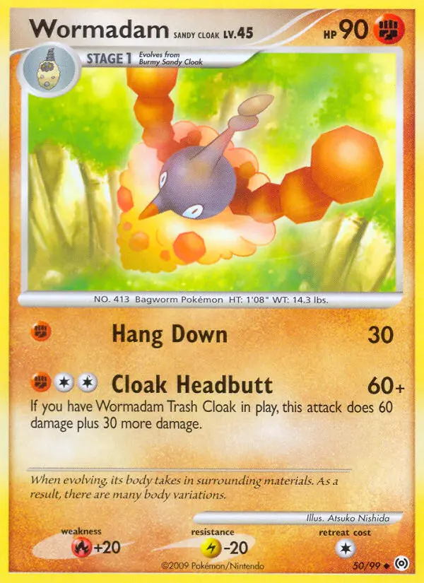 Wormadam Sandy Cloak, Pokémon card