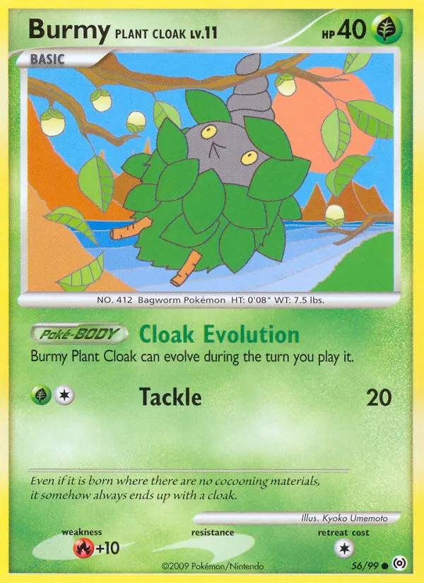 Burmy Plant Cloak, Pokémon card