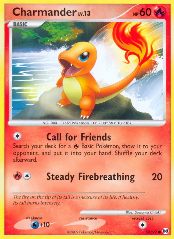 Charmander, Pokémon card