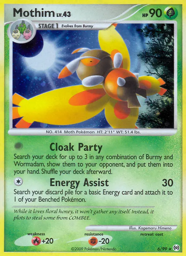 Mothim, Pokémon card