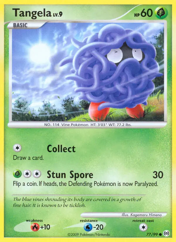Tangela, Pokémon card