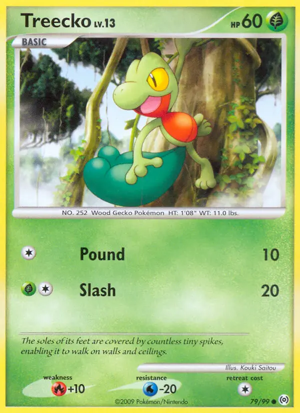 Treecko, Pokémon card
