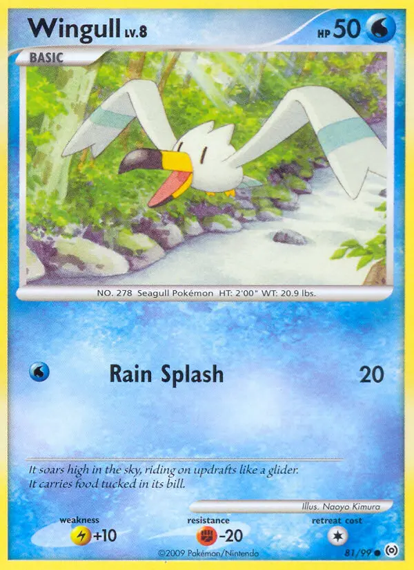 Wingull, Pokémon card