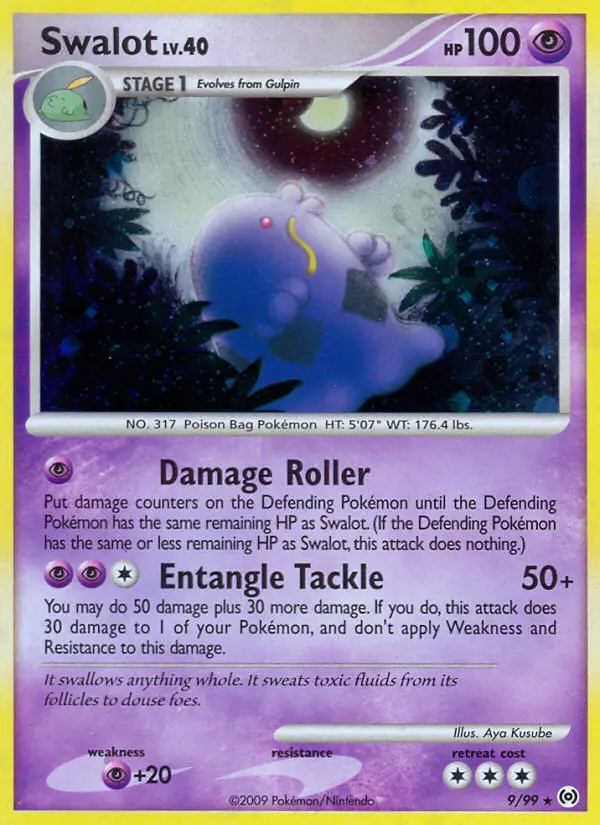 Swalot, Pokémon card