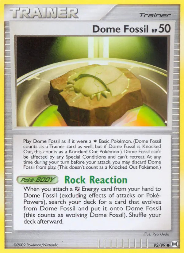 Dome Fossil, Pokémon card