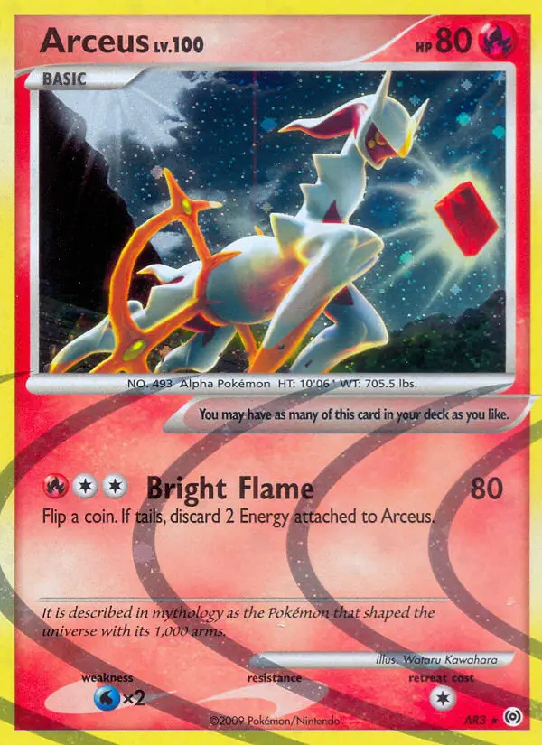 Arceus, Pokémon card