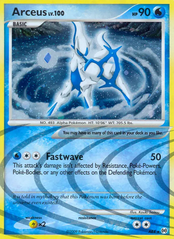 Arceus, Pokémon card