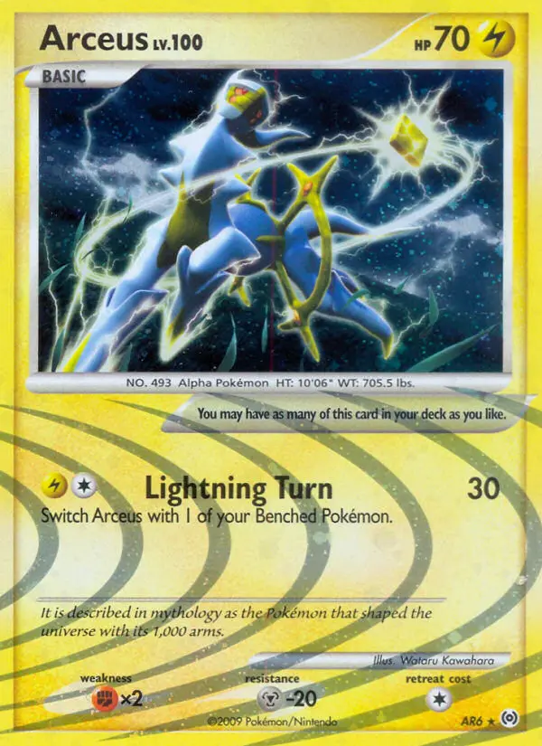 Arceus, Pokémon card
