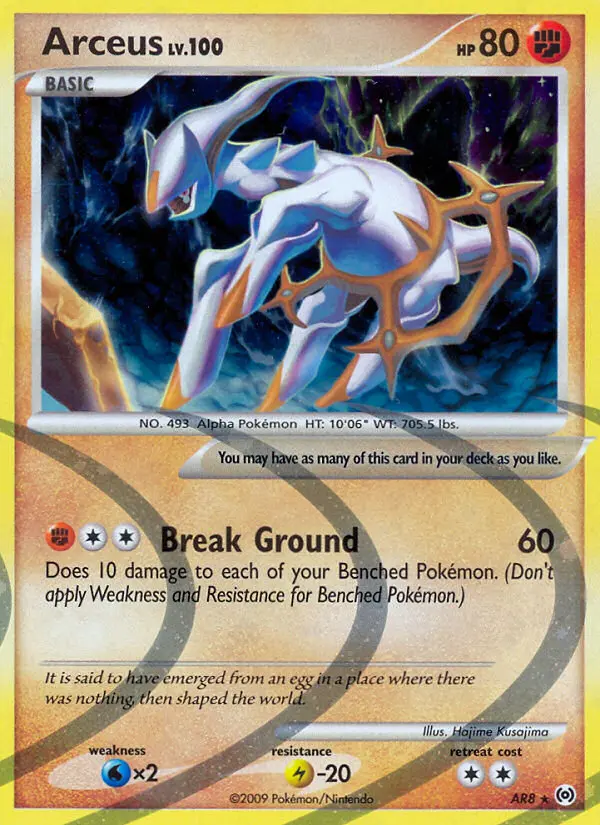 Arceus, Pokémon card
