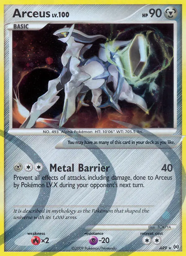 Arceus, Pokémon card