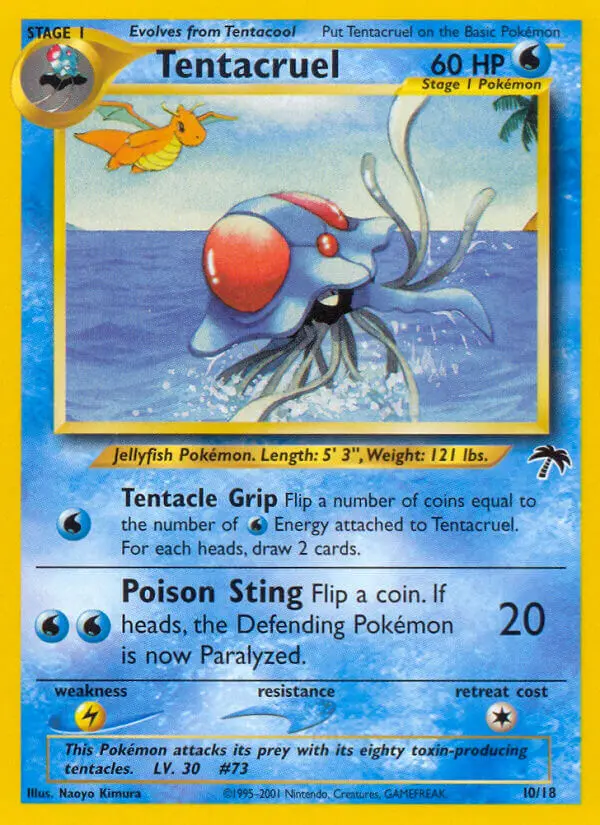 Tentacruel, Pokémon card