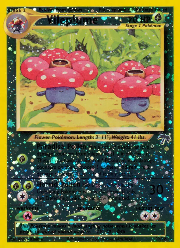 Vileplume, Pokémon card