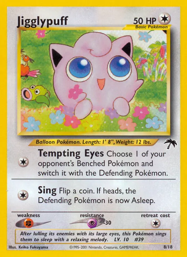 Jigglypuff, Pokémon card