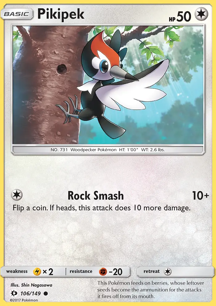 Pikipek, Pokémon card