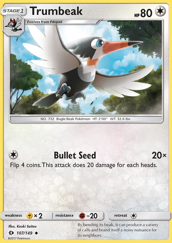 Trumbeak, Pokémon card