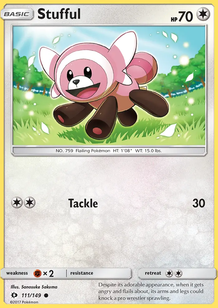 Stufful, Pokémon card