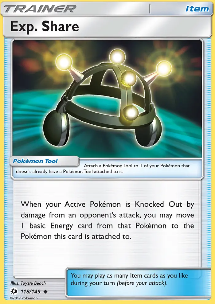 Exp. Share, Pokémon card