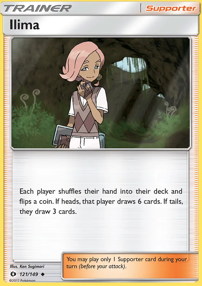 Ilima, Pokémon card