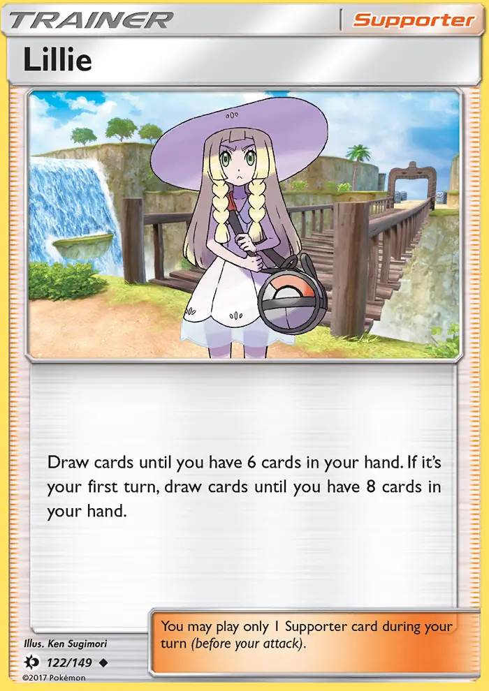 Lillie, Pokémon card
