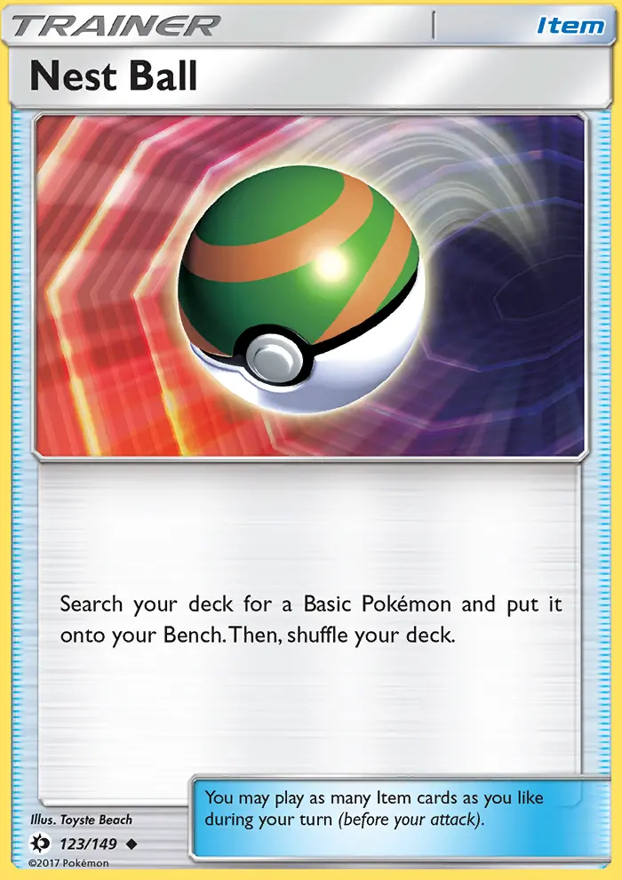 Nest Ball, Pokémon card