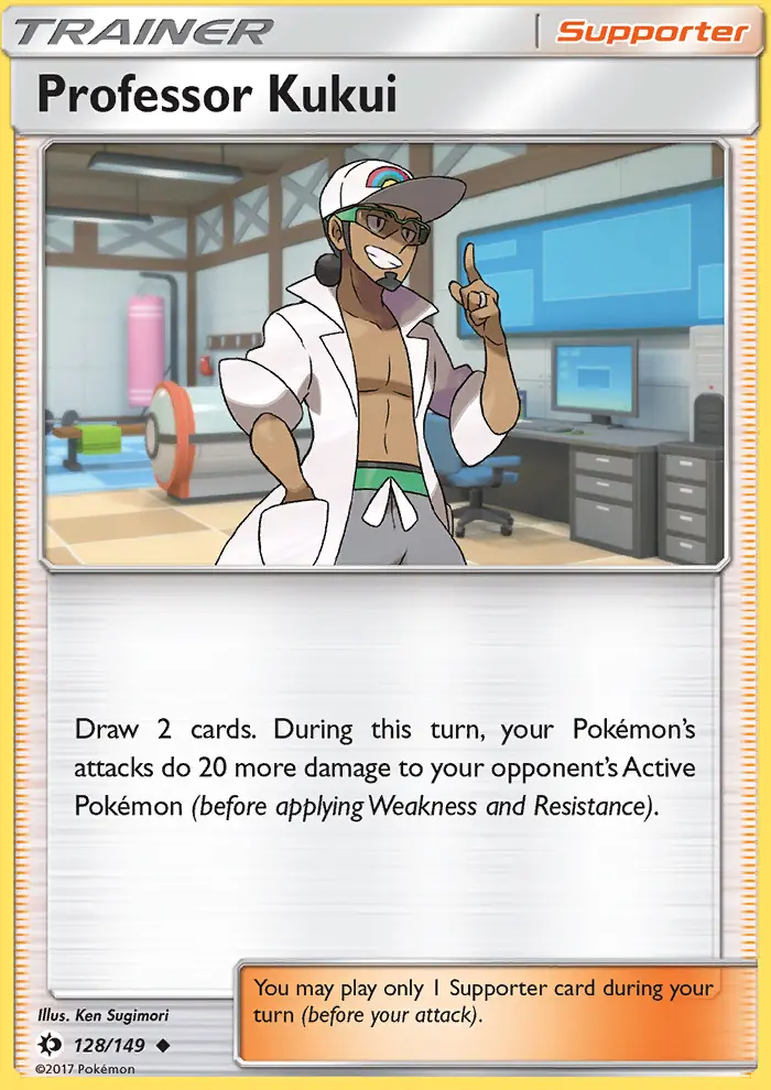 Professor Kukui, Pokémon card