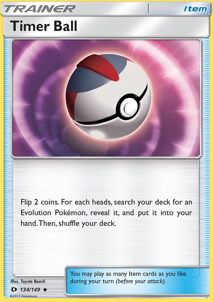 Timer Ball, Pokémon card